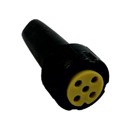 Wtyczka bajonet 5PIN, żółta