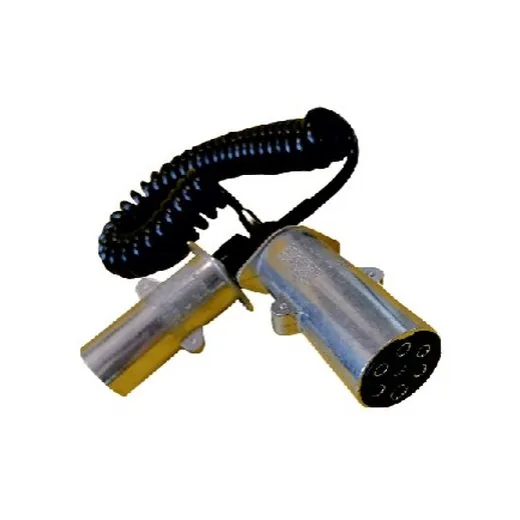 Przewód spiralny, wtyczki metalowe 7PIN typu N